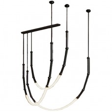 Φωτιστικό Κρεμαστό LED 40W 230V 3120lm Θερμό Φως σε Μαύρο MILTON